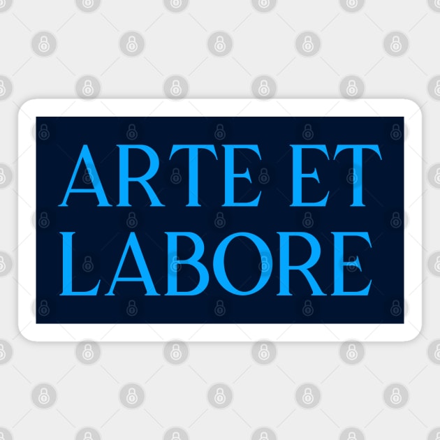 Arte et Labore Blue 2 Magnet by VRedBaller